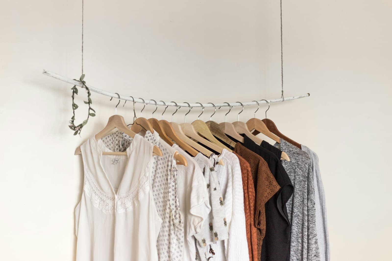 A ready-to-wear collection laid out for a lookbook